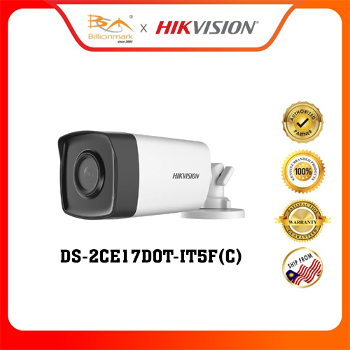 Hikvision DS-2CE17D0T-IT5F(C) 2 MP Fixed Bullet Camera