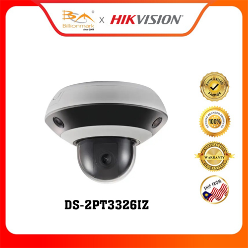 Hikvision DS-2PT3326IZ-DE3 Triple-Directional PanoVu Mini Camera with PTZ