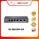 Hikvision DS-3E0106P-E/M 4 Port Fast Ethernet Unmanaged POE Switch