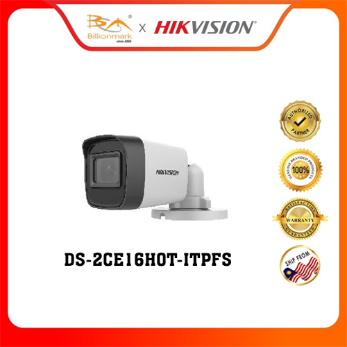 Hikvision DS-2CE16H0T-ITPFS 5 MP Audio Fixed Mini Bullet Camera