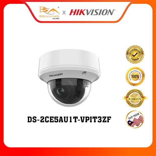 Hikvision DS-2CE5AU1T-VPIT3ZF 4K Vandal Motorized Varifocal Dome Camera