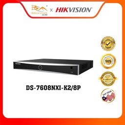 [DS-7608NXI-K2/8P] HIKVISION DS-7608NXI-K2/8P Pro Series NVR 8 Channel 1U 4K AcuSense AI Network Video Recorder