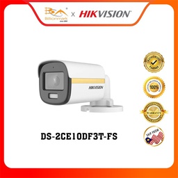 [DS-2CE10DF3T-FS] Hikvision DS-2CE10DF3T-FS 2 MP ColorVu Audio Fixed Mini Bullet Camera